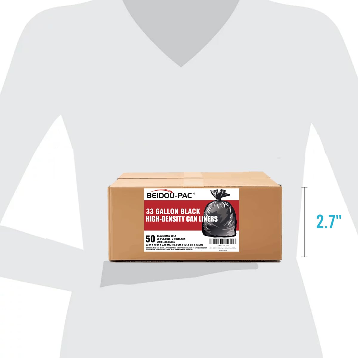 33 Gallon Trash Bags (50 Count)
