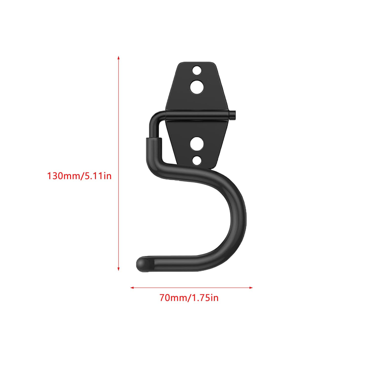 2 Pack Broom Holder Wall Mount Heavy Duty Mop Hanger with Screws Anchors Stand (2 Count)