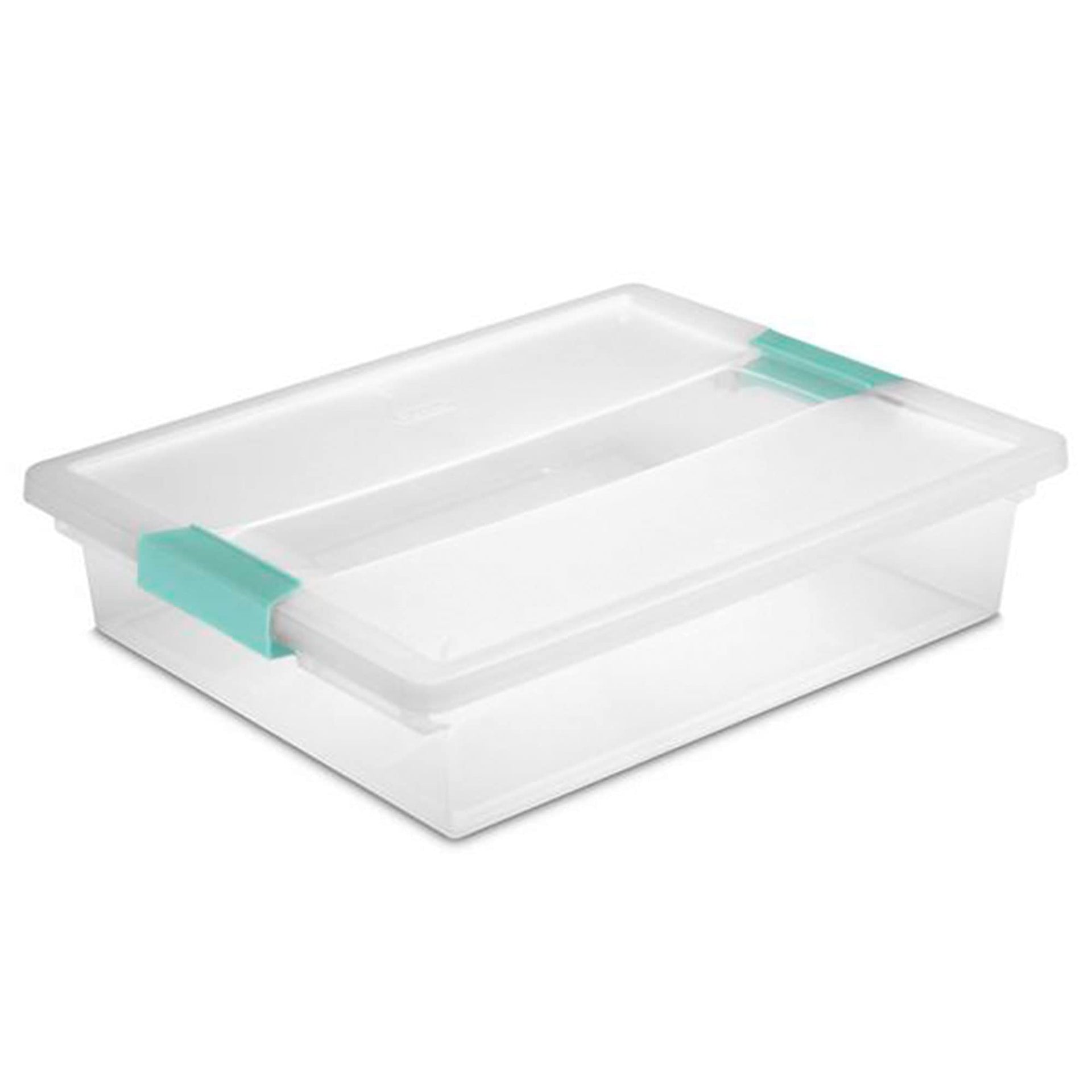 Clip Box Stackable Small Storage Bin with Latching Lid