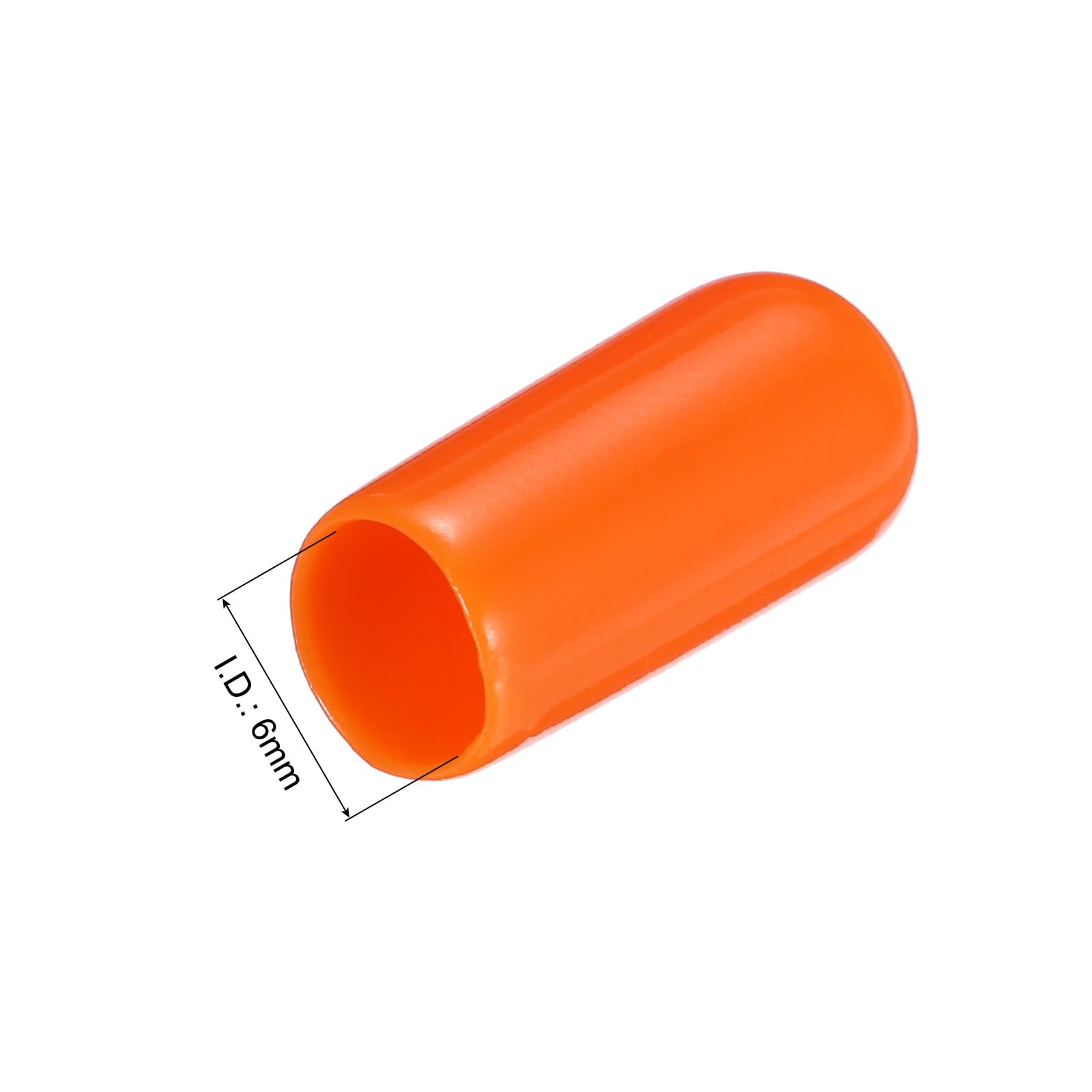 20pcs Rubber End Caps 6mm
