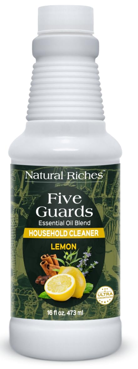 Five Guards Household Cleaner Concentrate Lemon Scent 16 Fl Oz