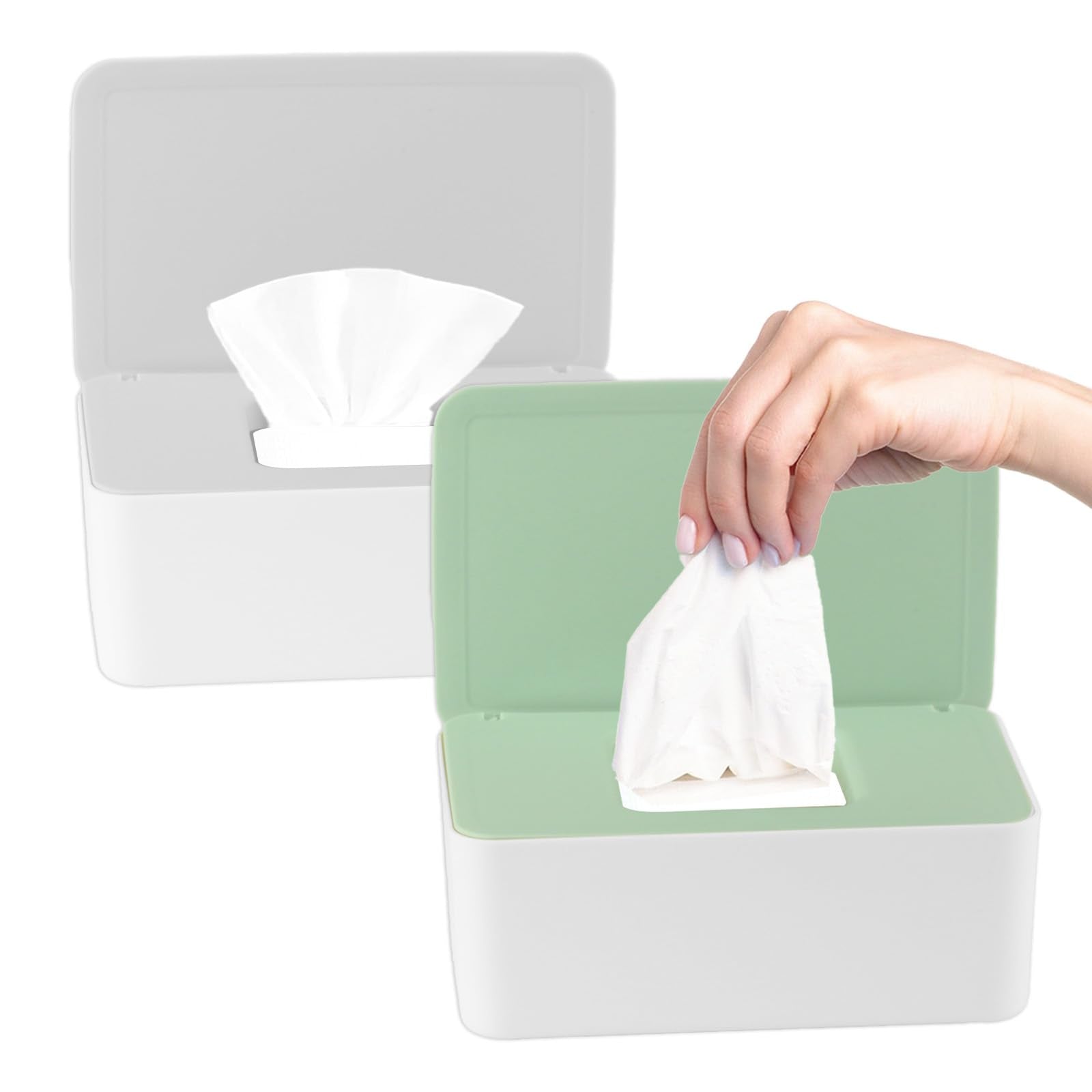 2 Pcs Diaper Wipes Dispenser (2 Count)