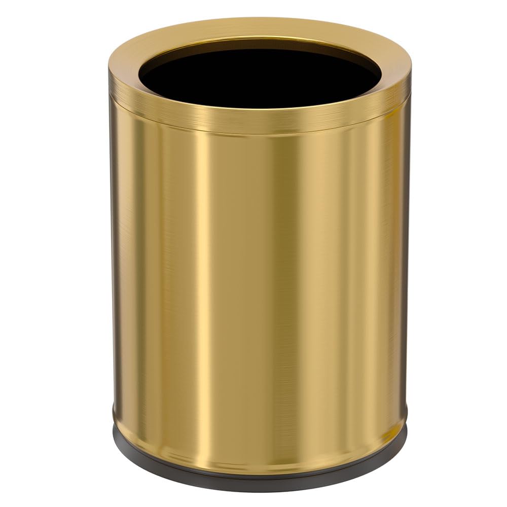 12L 3Gal Antique Brass Bathroom Trash Can
