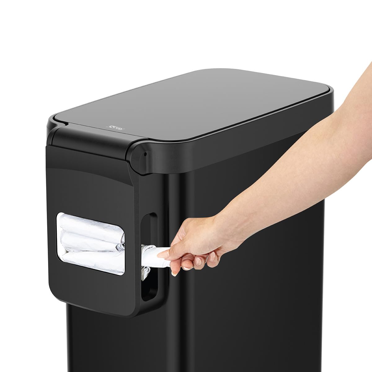 Slim Trash Can with Clorox Odor Protection