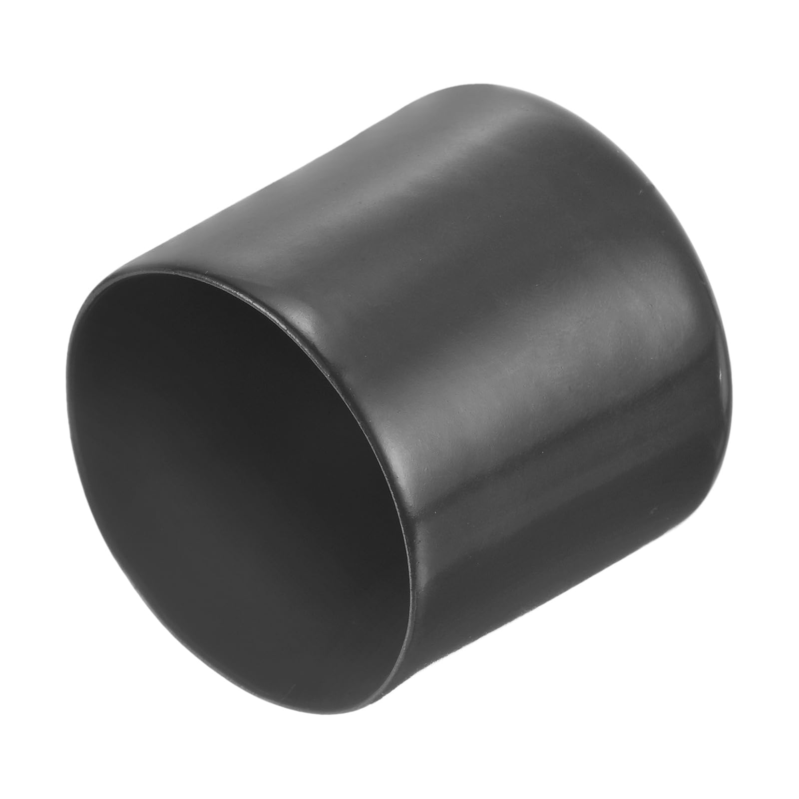 20pcs Rubber End Caps 46mm ID Vinyl Round Tube Bolt Cap Cover Thread Protectors Dark Grey