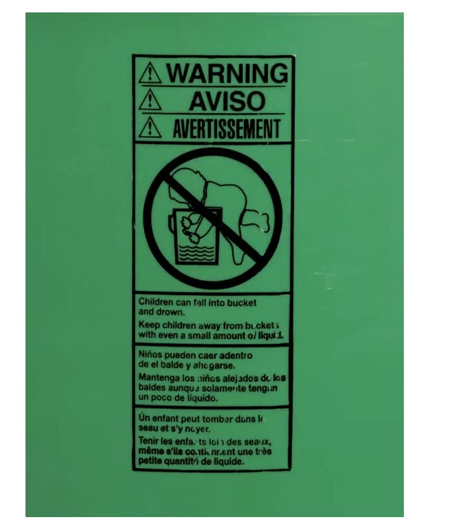 5 Gallon Buckets pails with Screw on Airtight Black Lids (3 Count)