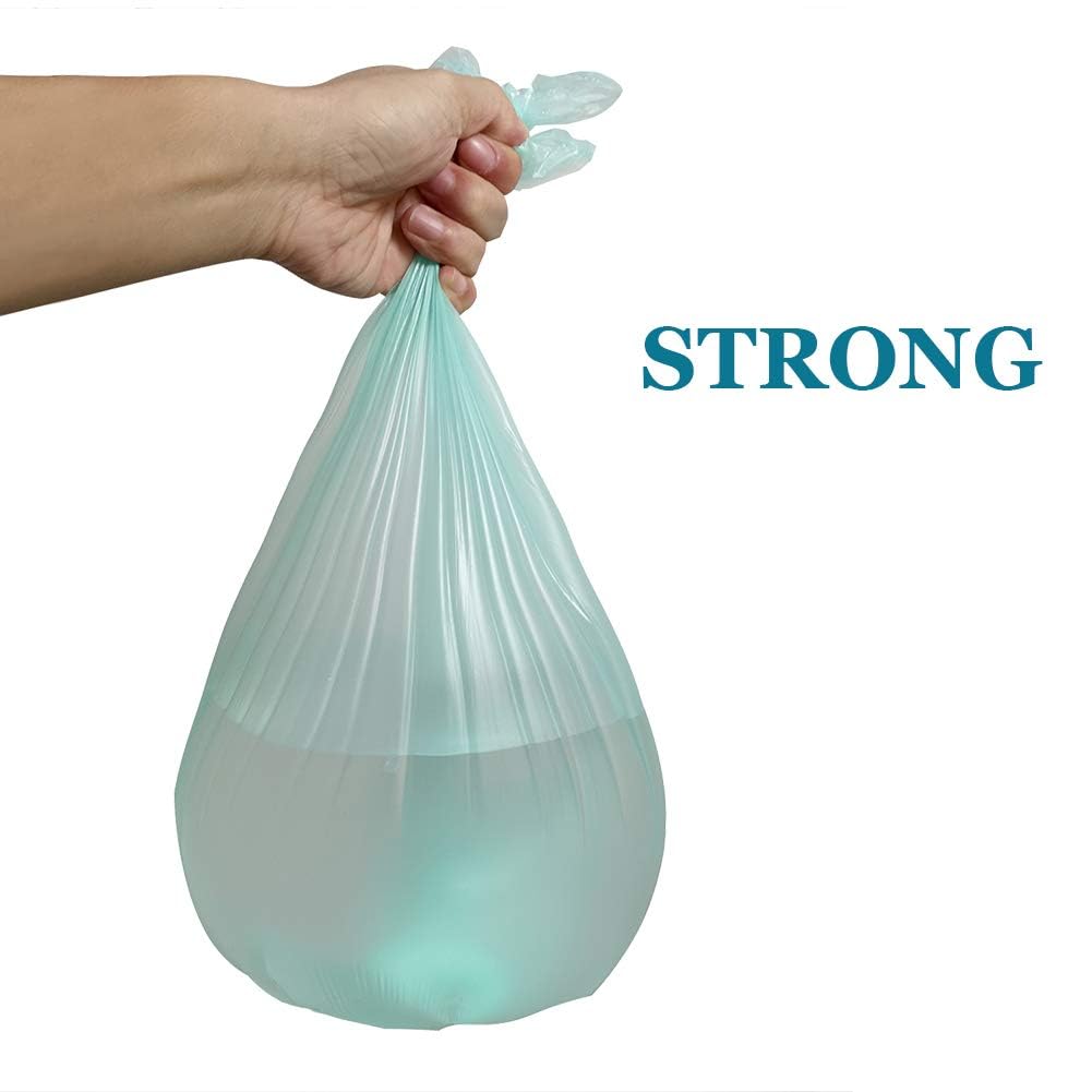 1.2 Gallon Biodegradable Trash Bags Small Trash Bags Unscented Garbage Bags Compostable Wastebasket Can Liners for Bathroom (125 Count)