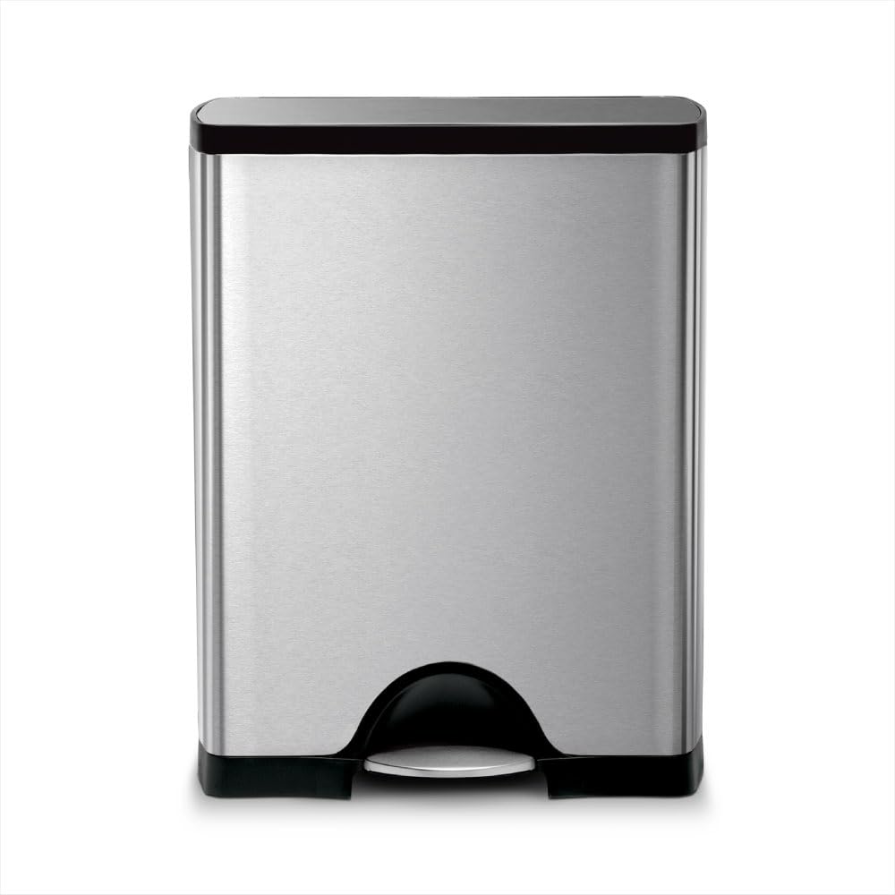 50 Liter 13.0 Gallon Rectangular Kitchen Step Trash Can