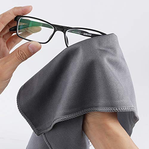 Microfiber Glass Cleaning Cloths Lint Free Streak Free Quickly and Easily Clean Windows & Mirrors Without Chemicals Polishing Cloth 16x16 Inch 8 Pack (8 Count)