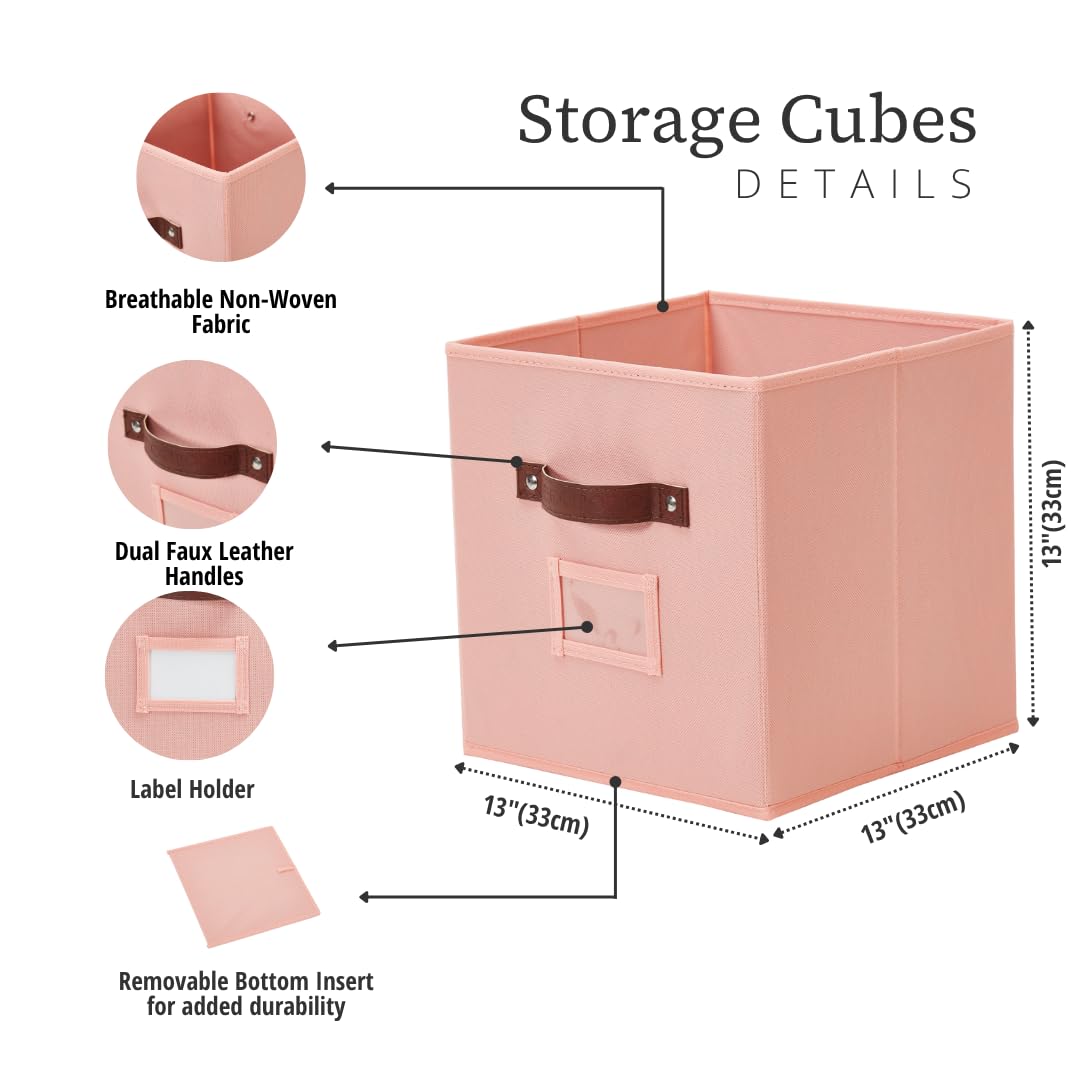 Storage Bins Cube Storage Bin with Labels (6 Count)