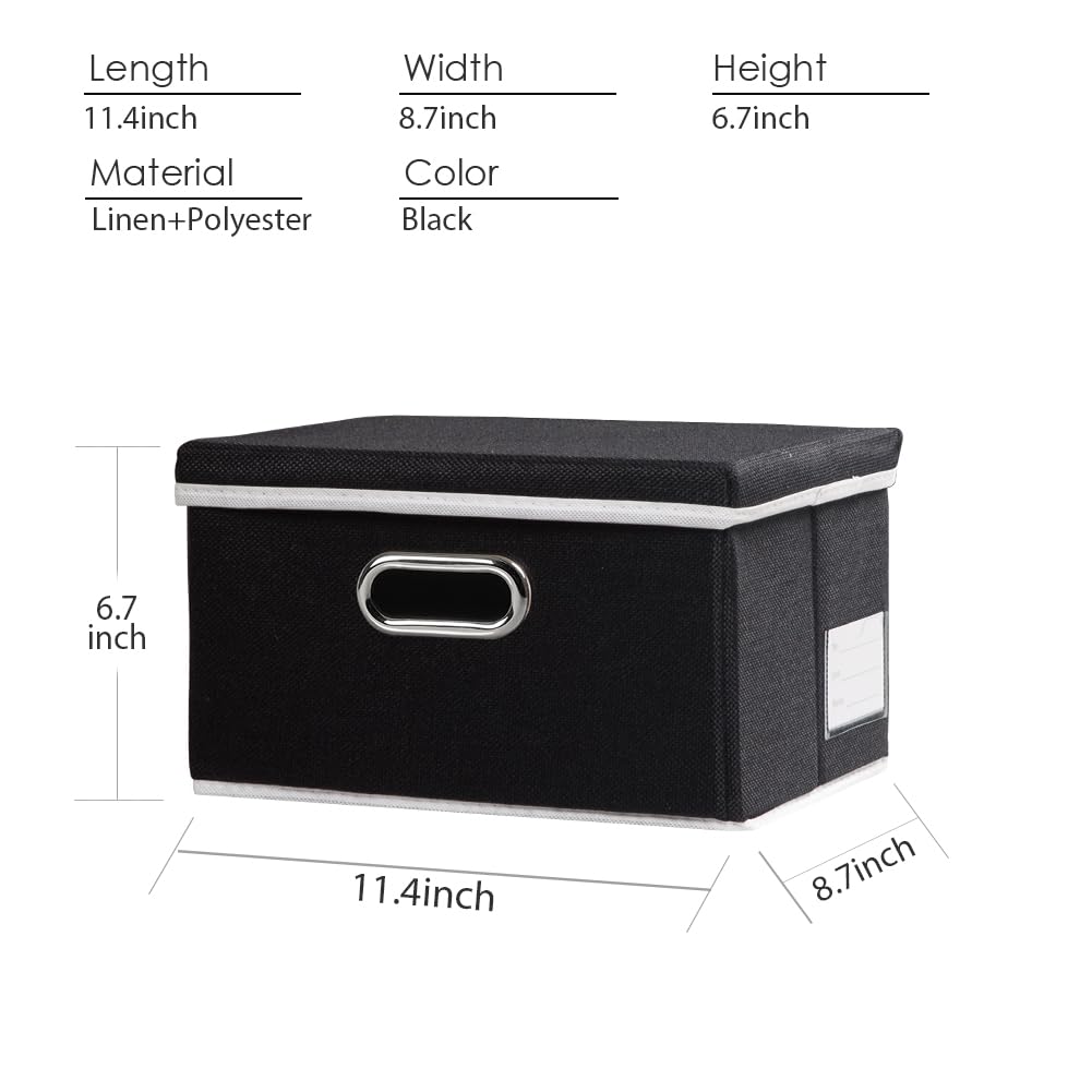 Storage Boxes with Lids [3 (3 Count)