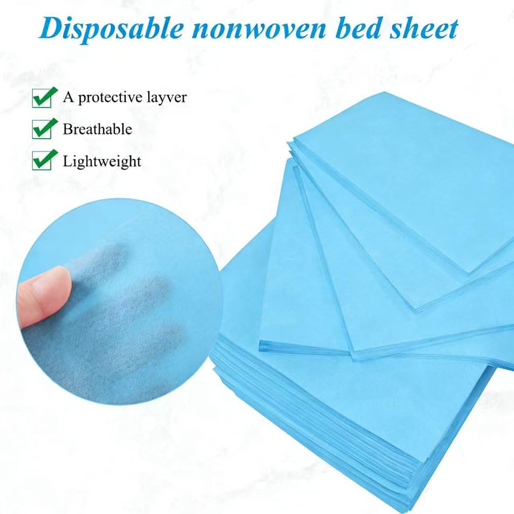 100Pcs Disposable Bed Sheets 31.5"x71"Massage Table Sheets Non (100 Count)