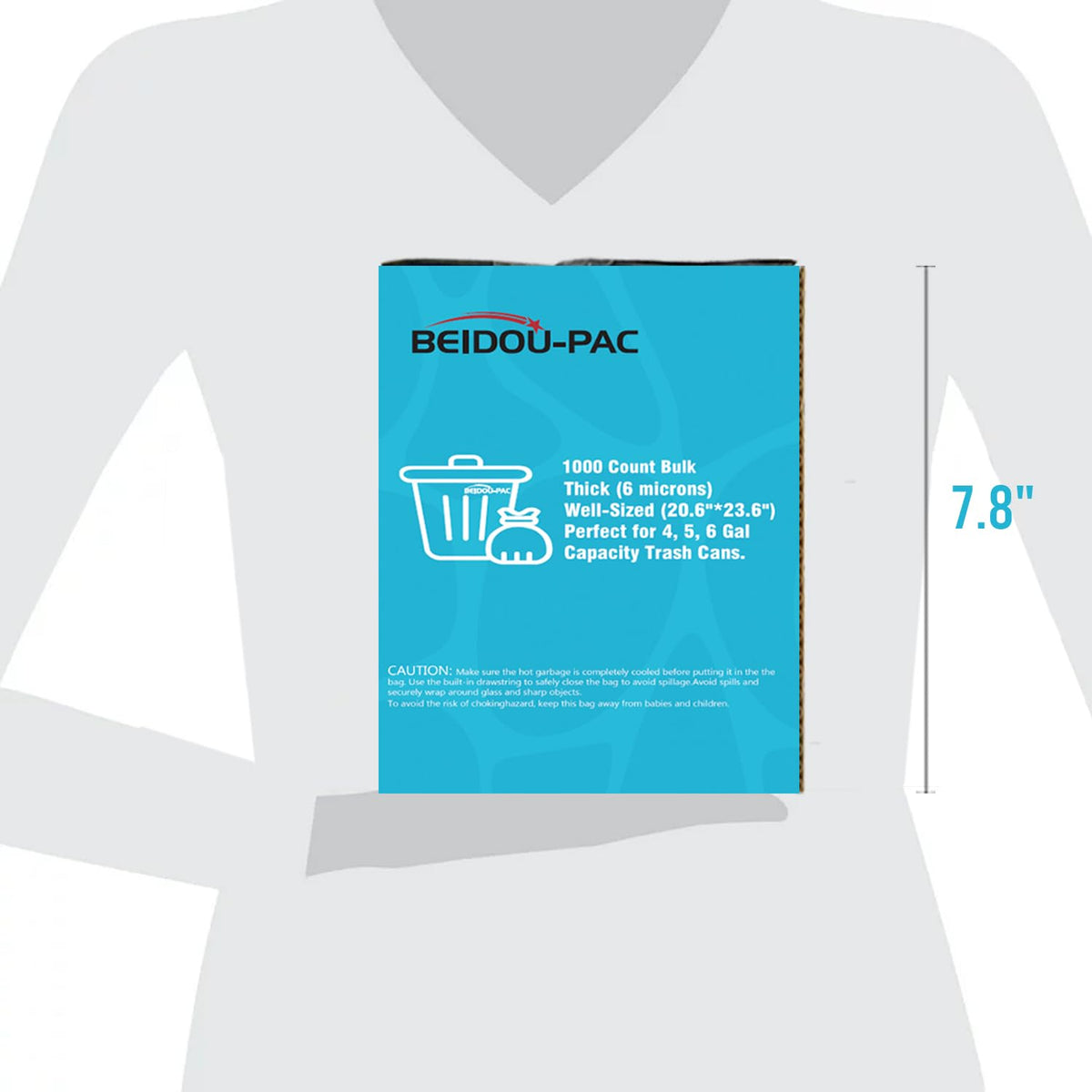 4 6 Gallon Trash Bags (1000 Count)