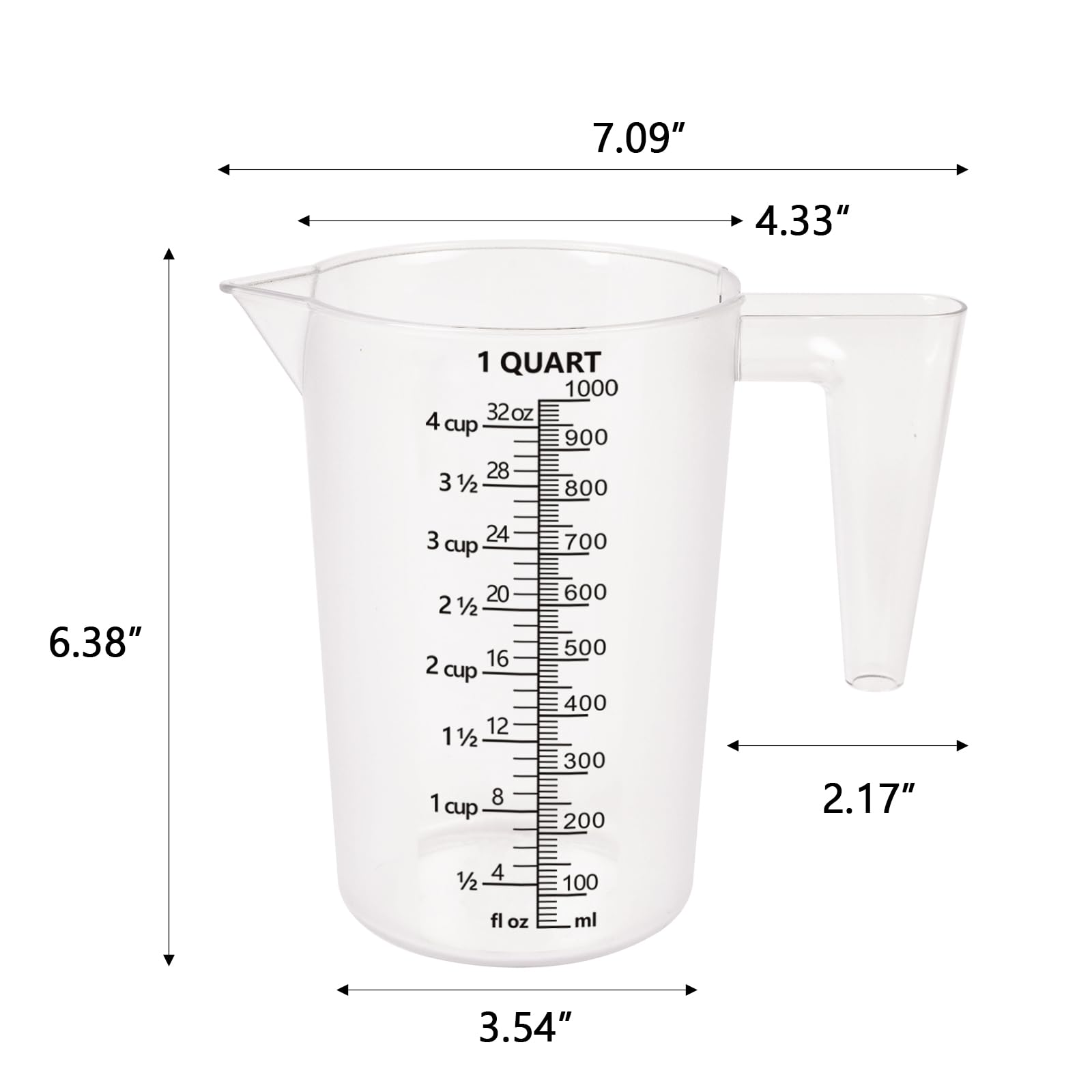 32oz Measuring Pitcher with Permanent Laser