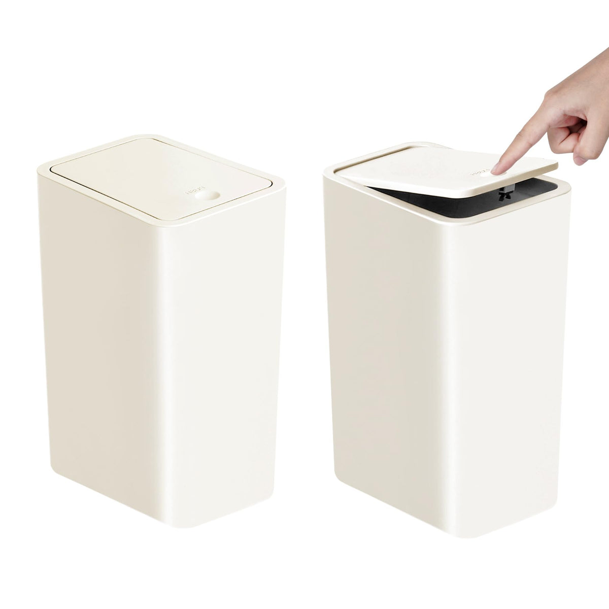 Bathroom Trash Can with Lid (2 Count)