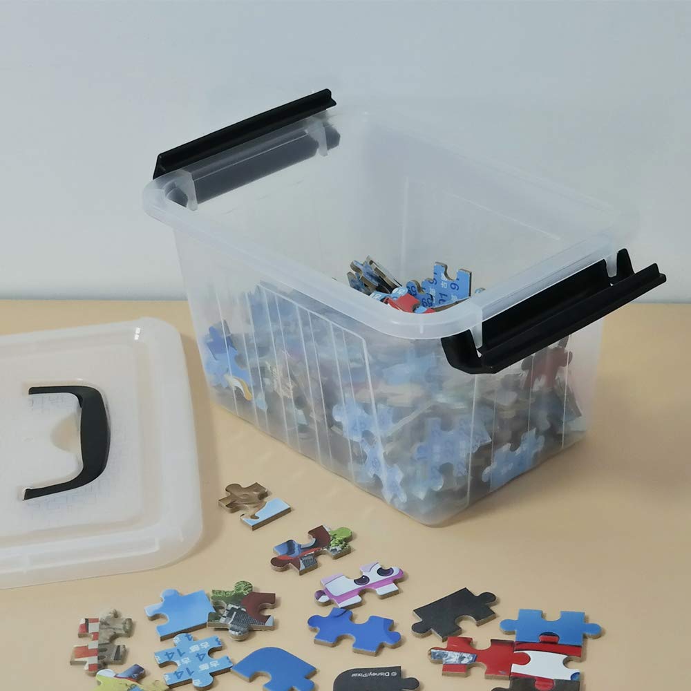 3 Quart 6 Pack Clear Plastic Storage Boxes (6 Count)