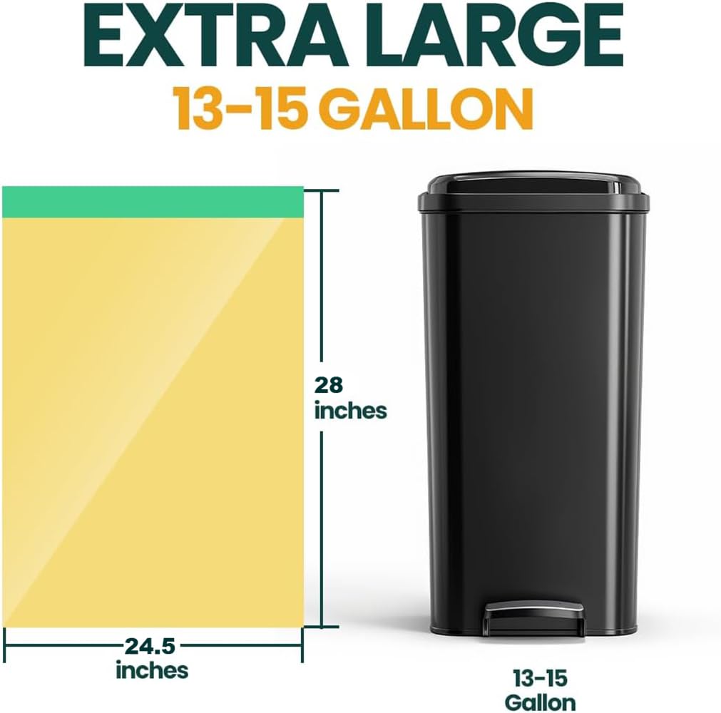 13 Gallon Trash Bags with Drawstrings (40 Count)