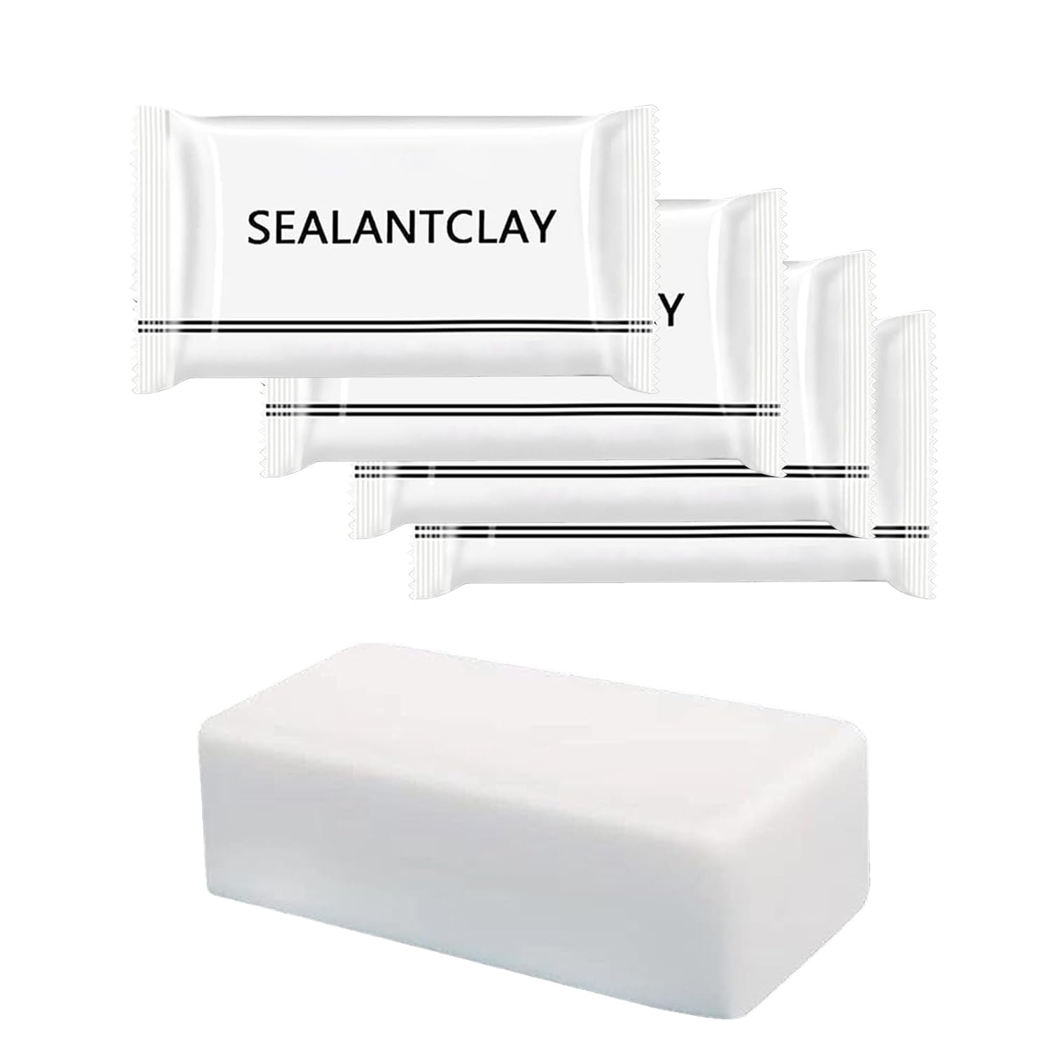 4 Pack Waterproof Duct Seal Sealing Putty for Drain & Wall Holes Qk Repair (4 Count)