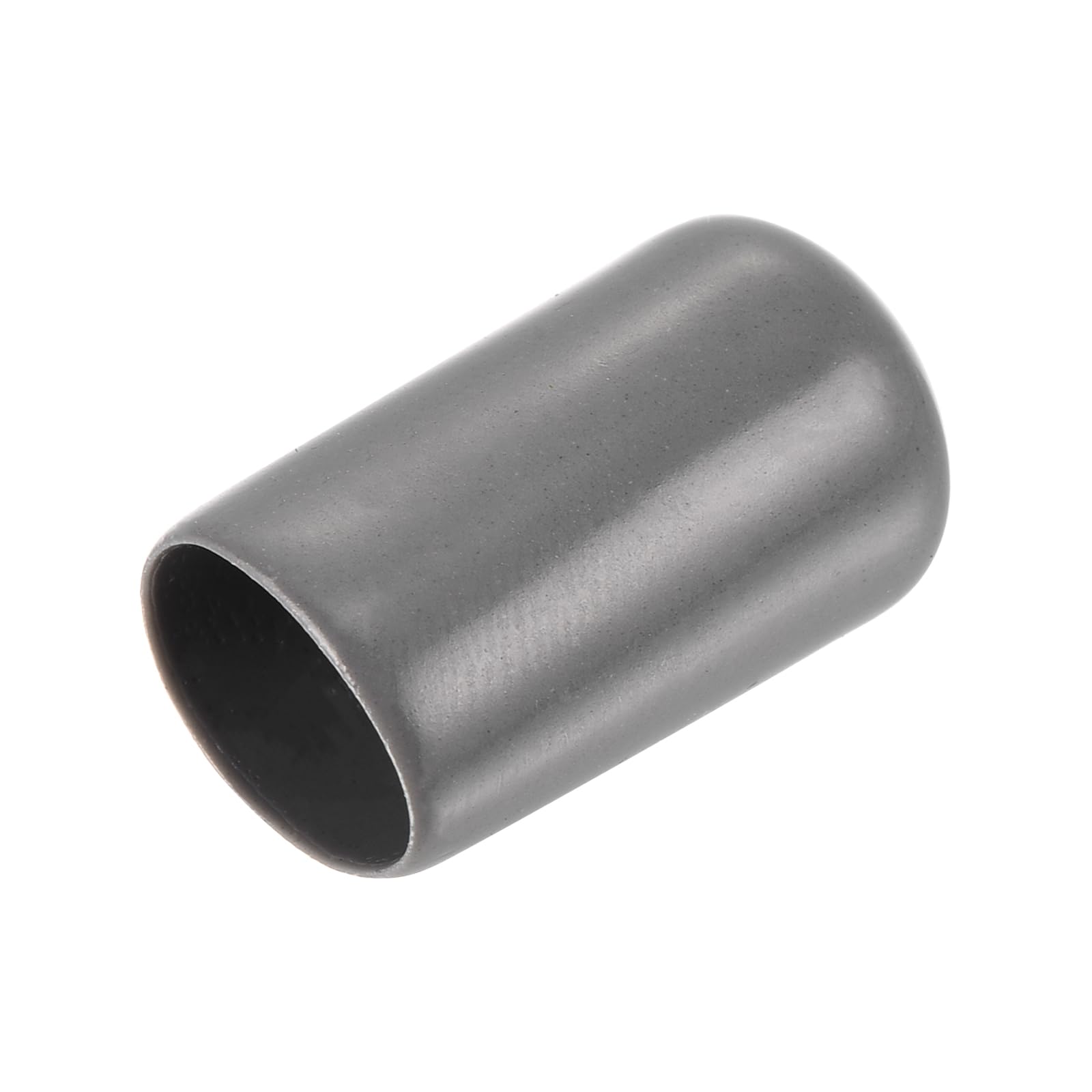 20pcs Rubber End Caps 11mm ID Vinyl PVC Round Tube Bolt Cap Cover Screw Thread Protectors Dark Grey