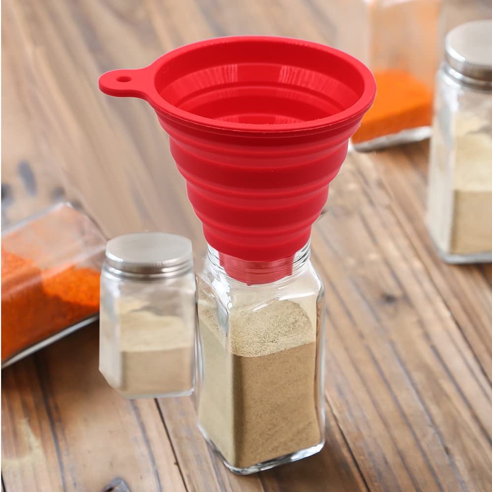 Silicone Collapsible Wide Mouth Funnel for Jars