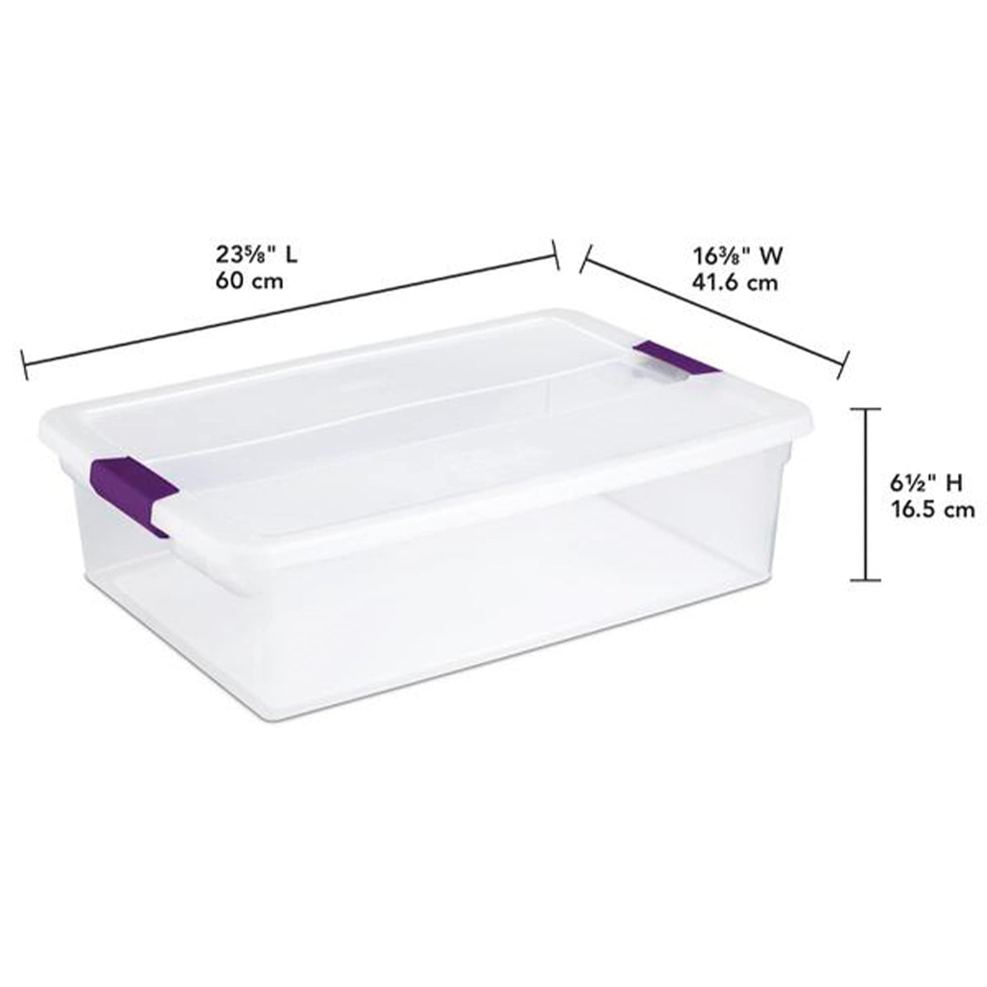 32 Quart ClearView Latch Box (6 Count)