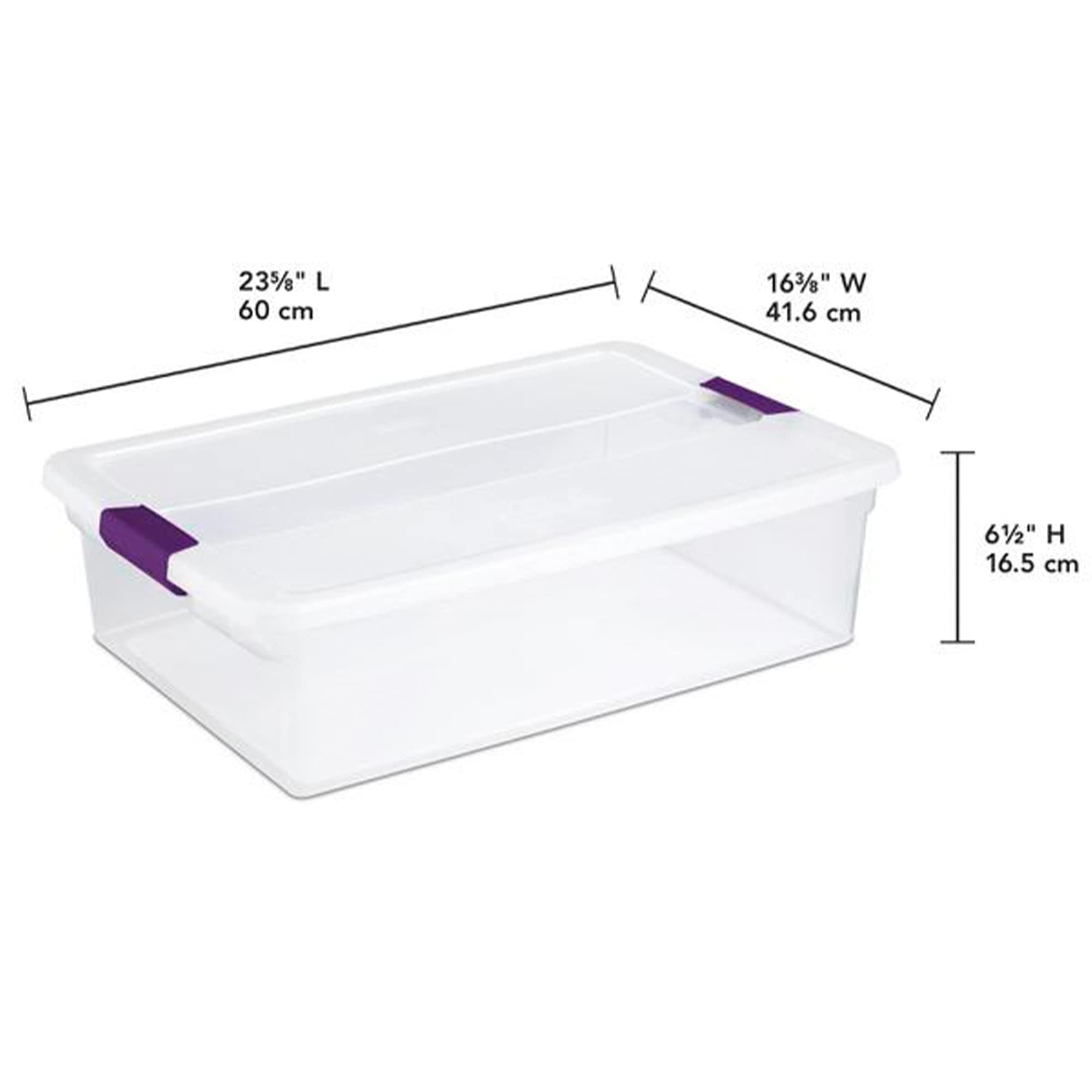 32 Quart ClearView Latch Box (6 Count)