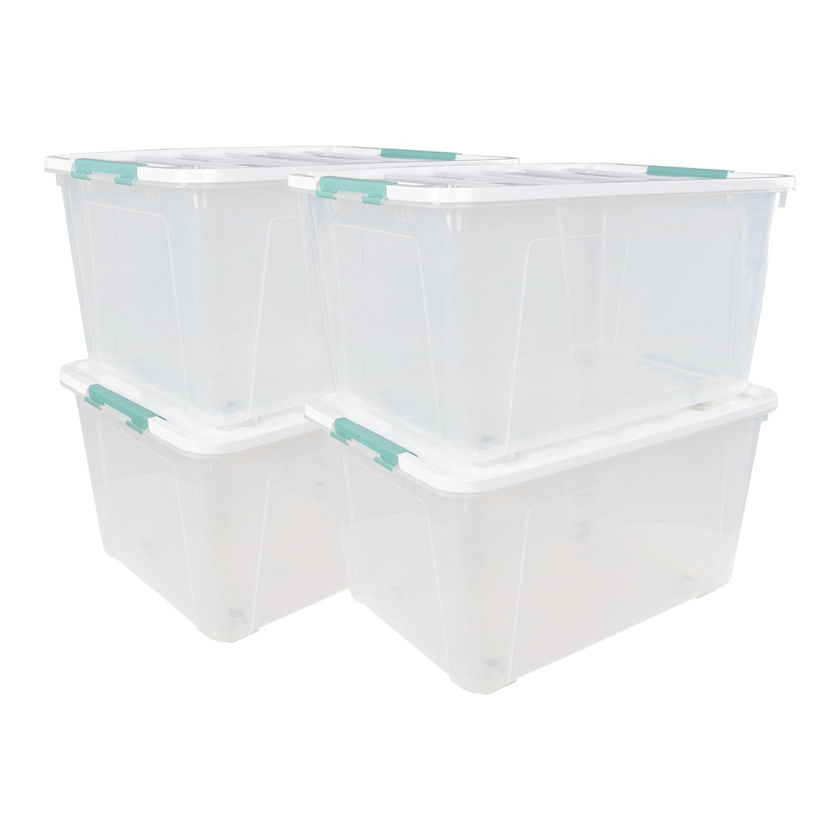 80 L Extra Large Plastic Storage Box (4 Count)