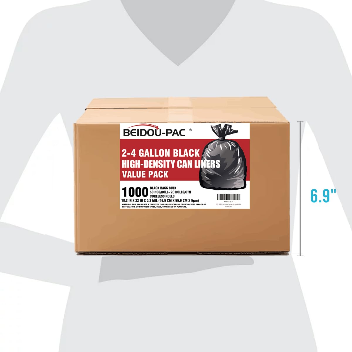 2 4 Gallon Trash Bags (1000 Count)