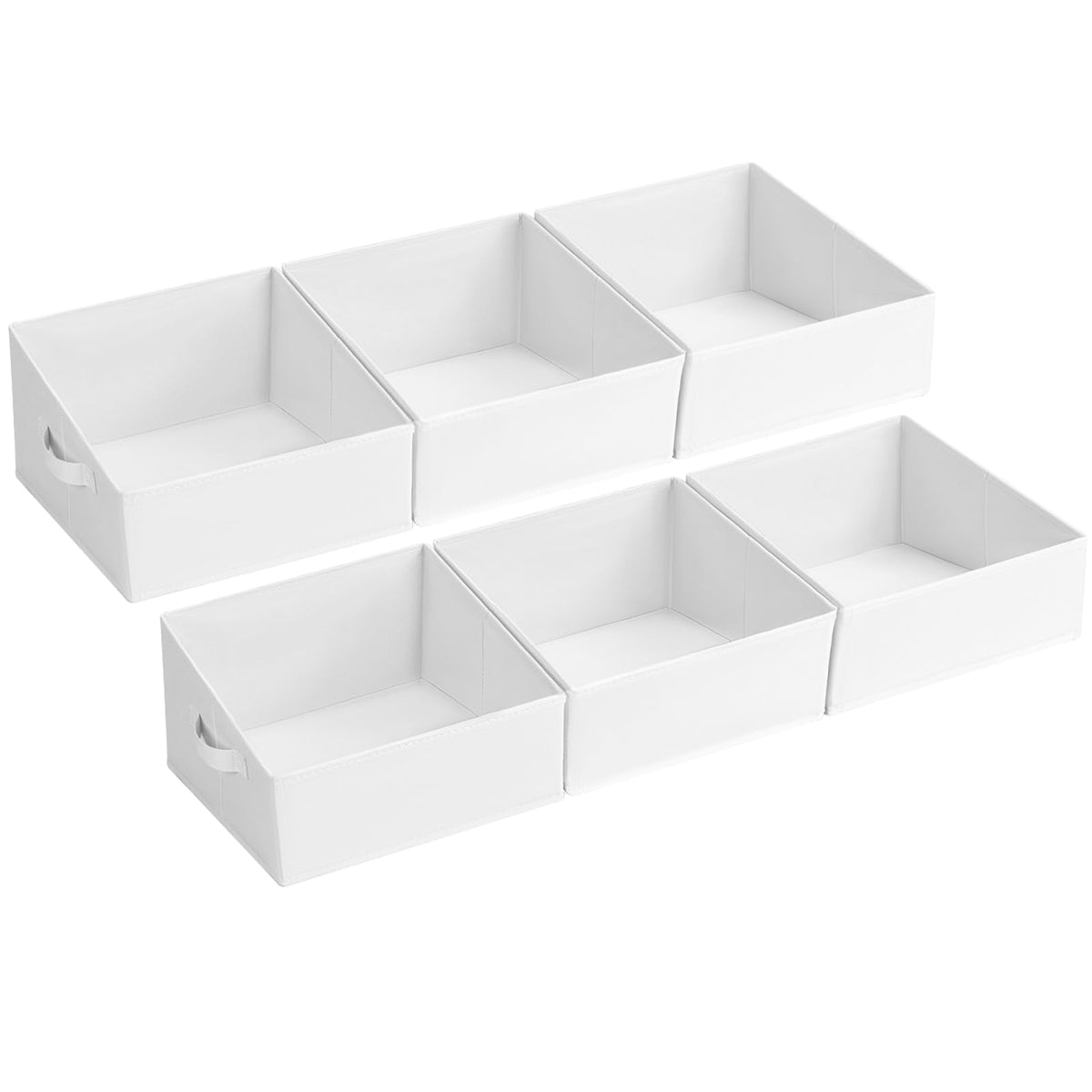 Closet Storage Bins 6 Pack (6 Count)
