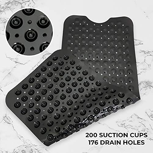 Non Slip Bath & Shower Mat 40x16 Extra Long
