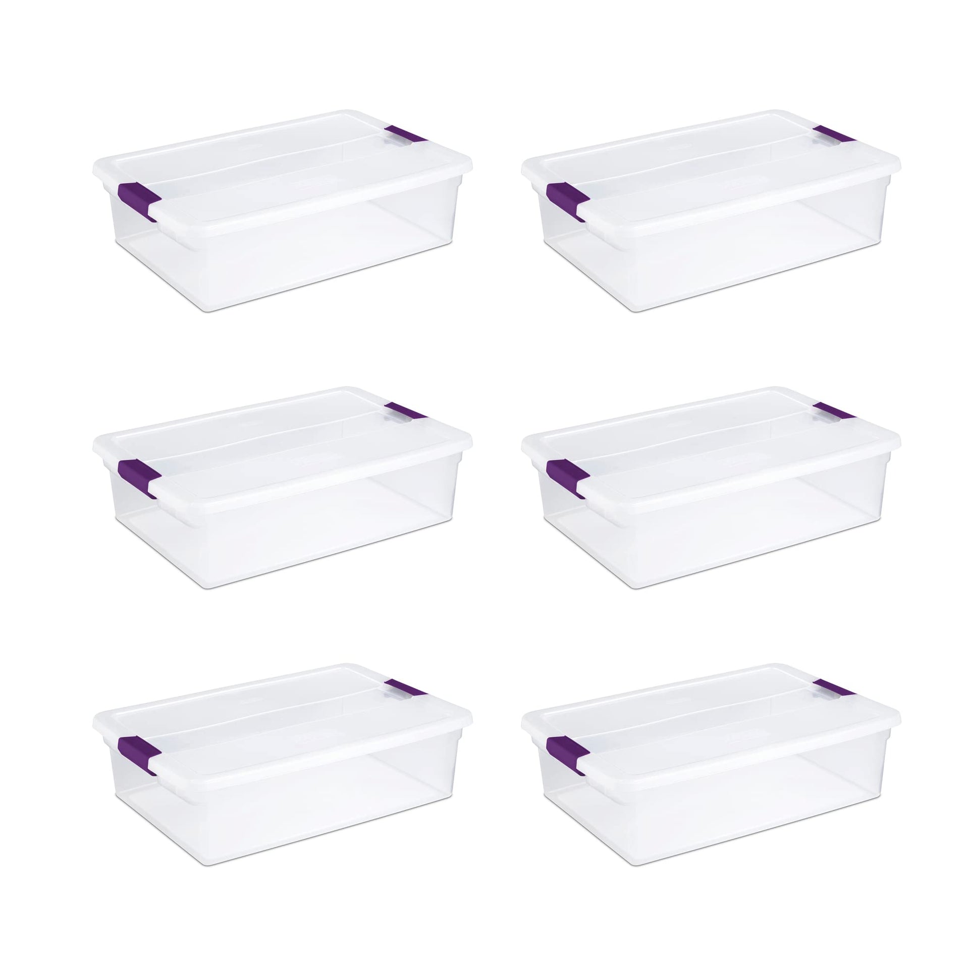32 Quart ClearView Latch Box (6 Count)