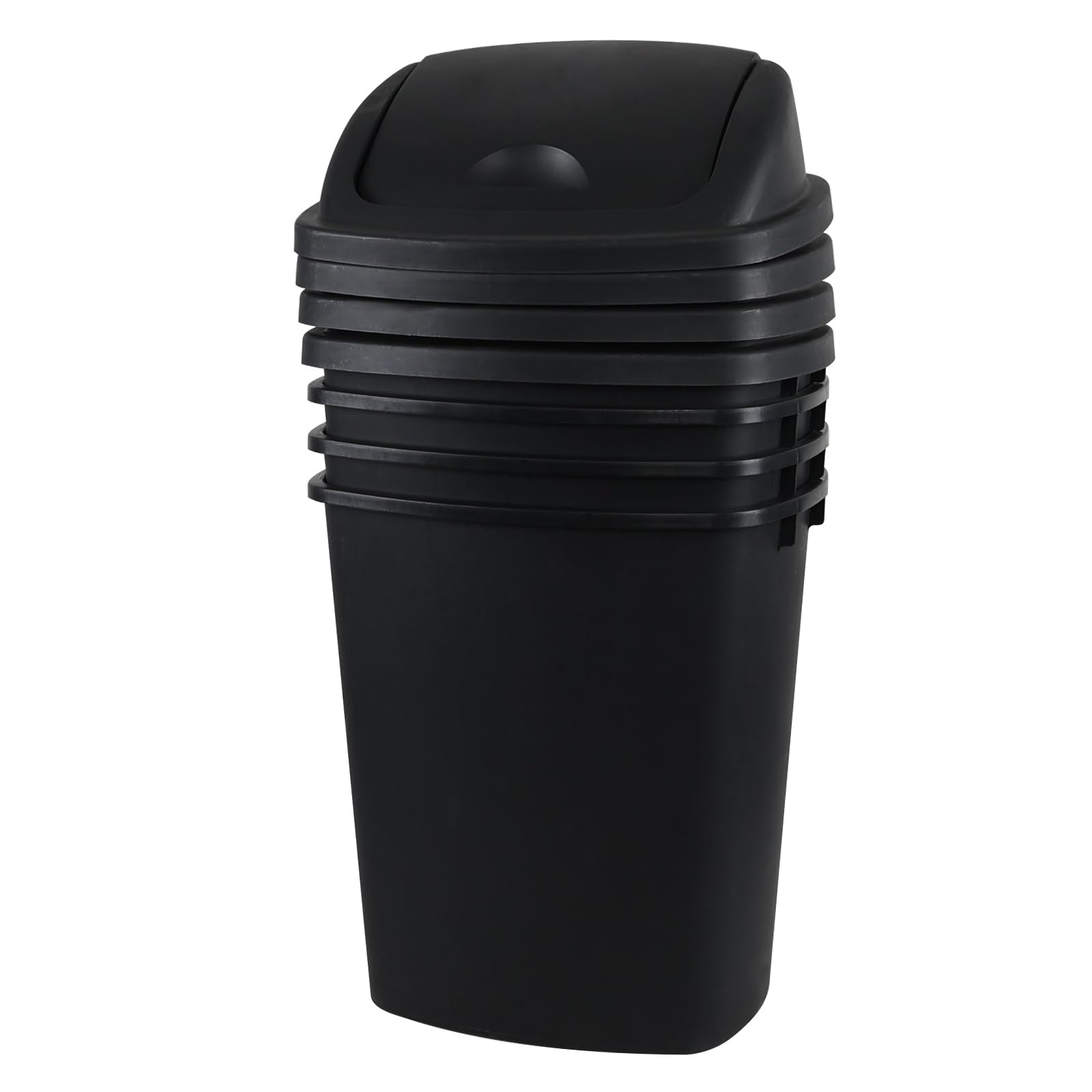 10 Gallon 40 L Swing Lid Kitchen Trash Can (4 Count)