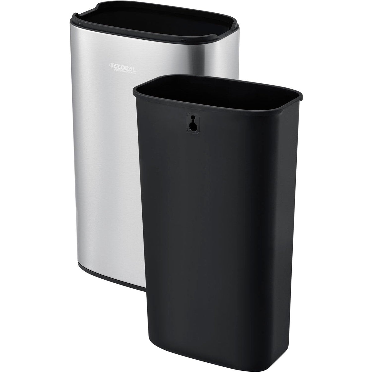 8 Gallon Stainless Steel Slim Open Top Receptacle