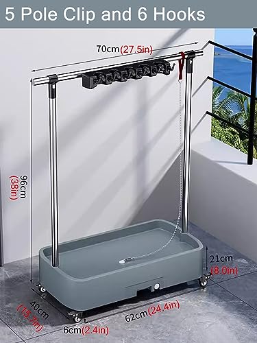 Heavy Duty Corner Mop Broom Holder Rack