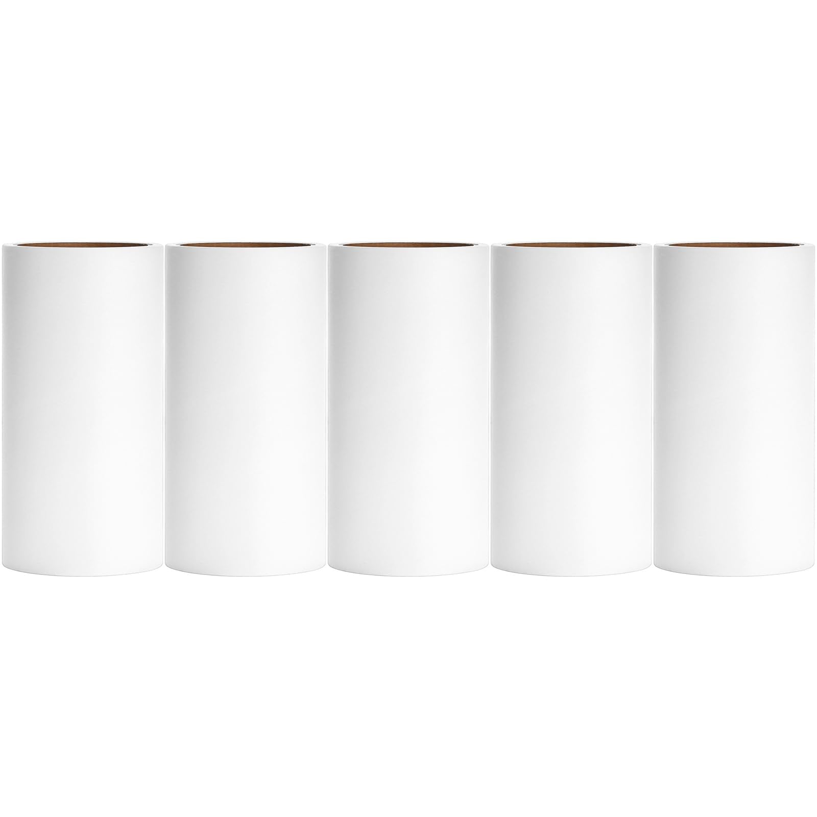 4.6 inch Giant Lint Roller Refills Compatible with Evercare Giant Lint Roller 4.6 inch Pet Hair Remover Roller Refill Extra Sticky 60 Sheets per Roll 5 Pack Total 300 Sheets (300 Count)
