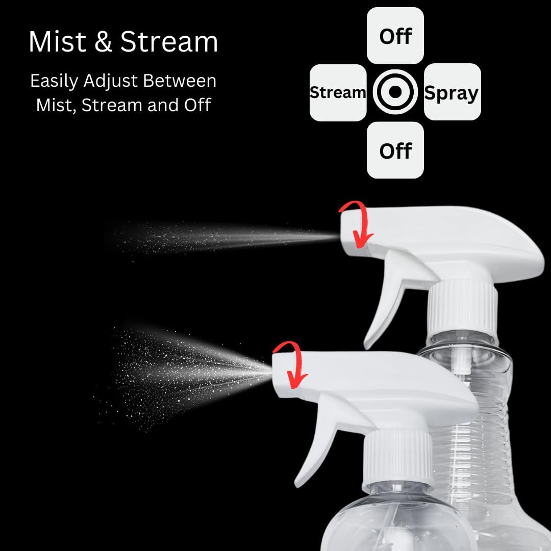 4 Pack White Trigger Sprayers