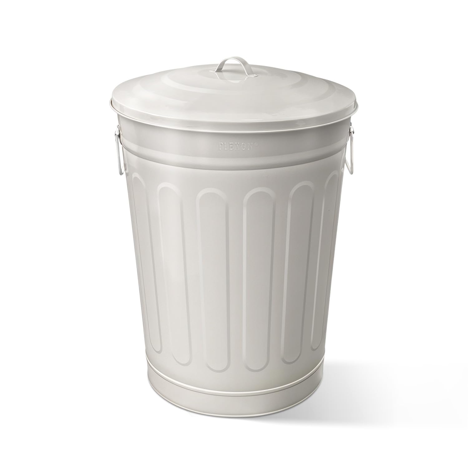 13 Gallon Metal Trash Can with Lid Outdoor Vintage Trash Can Steel Retro Garbage Can for Kitchen Farmhouse Rustic Bird Seed Storage Pet Food Cute Bucket