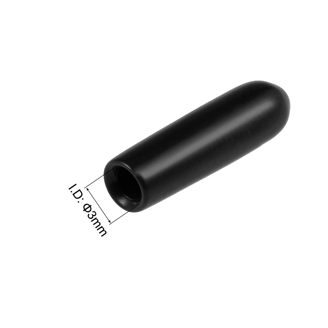 20pcs Rubber End Caps 1 (20 Count)