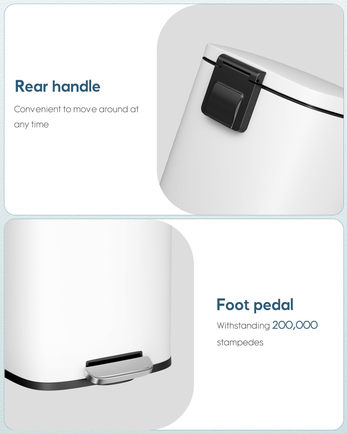 13.2 Gal Step Kitchen Trash Can