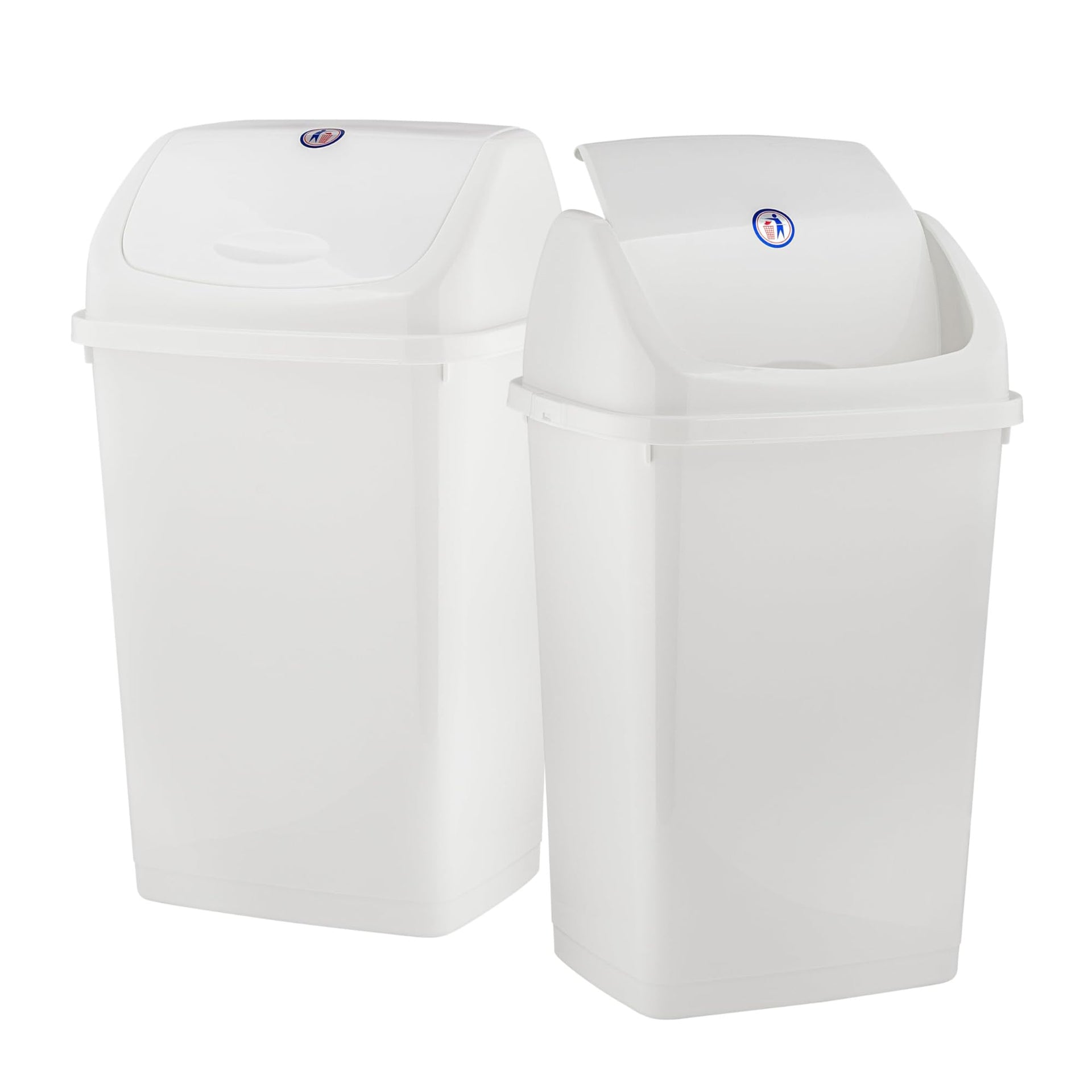 Kitchen Trash Can 13 Gallon with Swing Lid (2 Count)