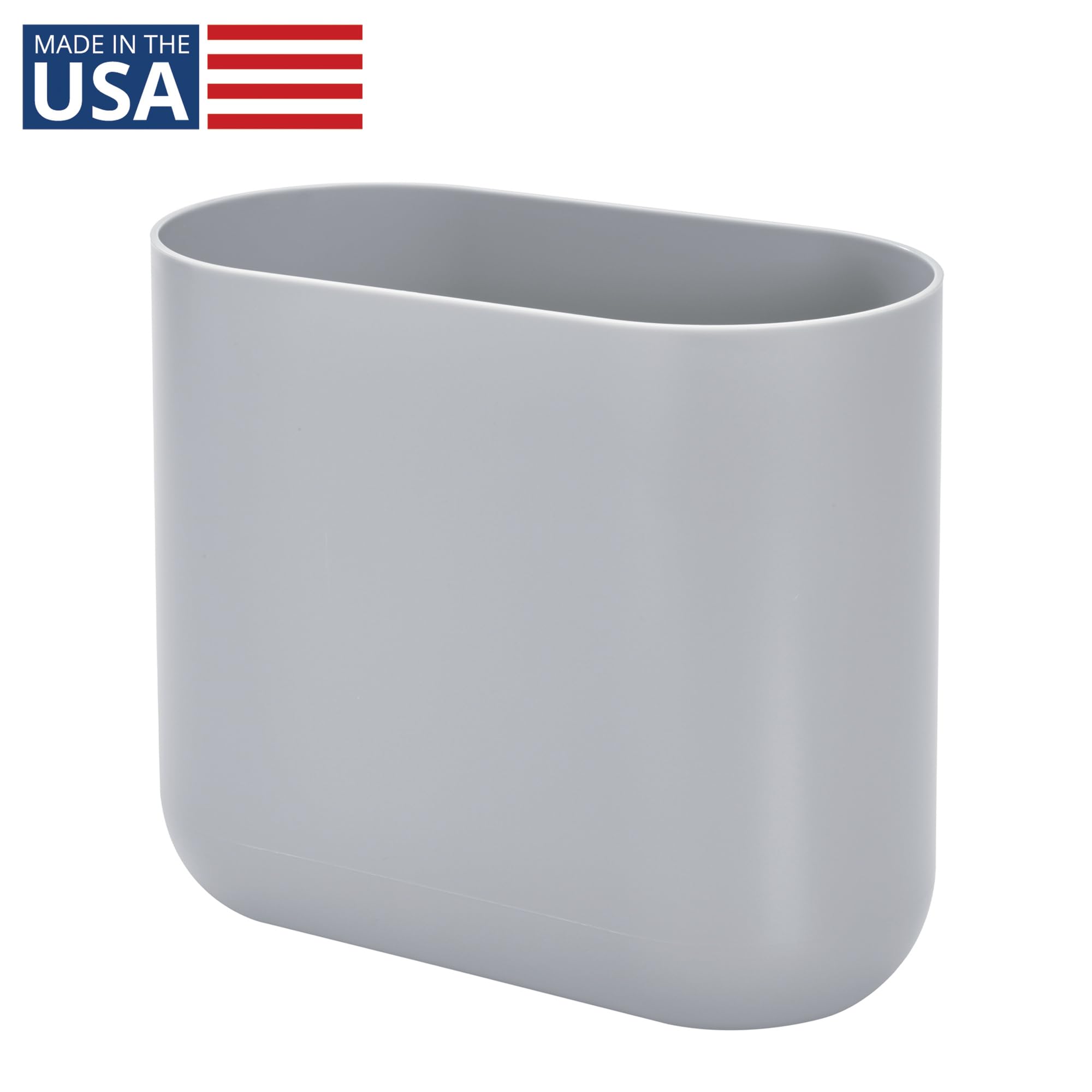 Small Slim Plastic Bathroom Trash Can
