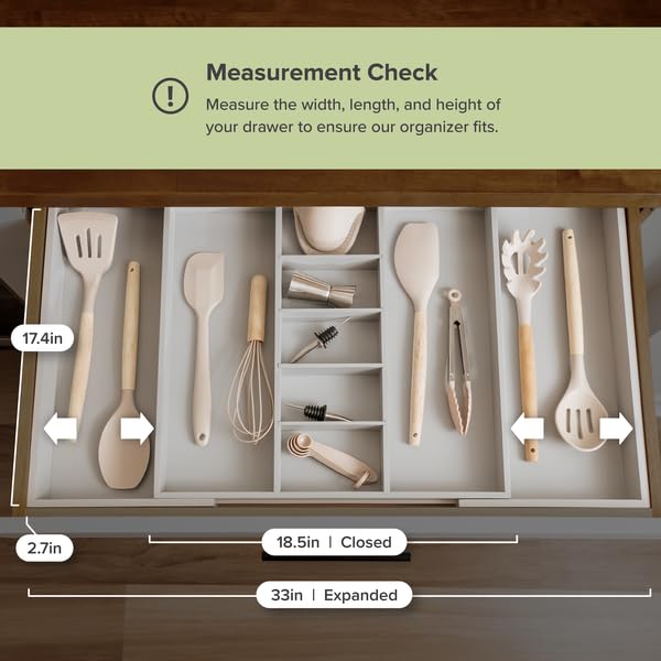 Utensil & Junk Drawer Organizer