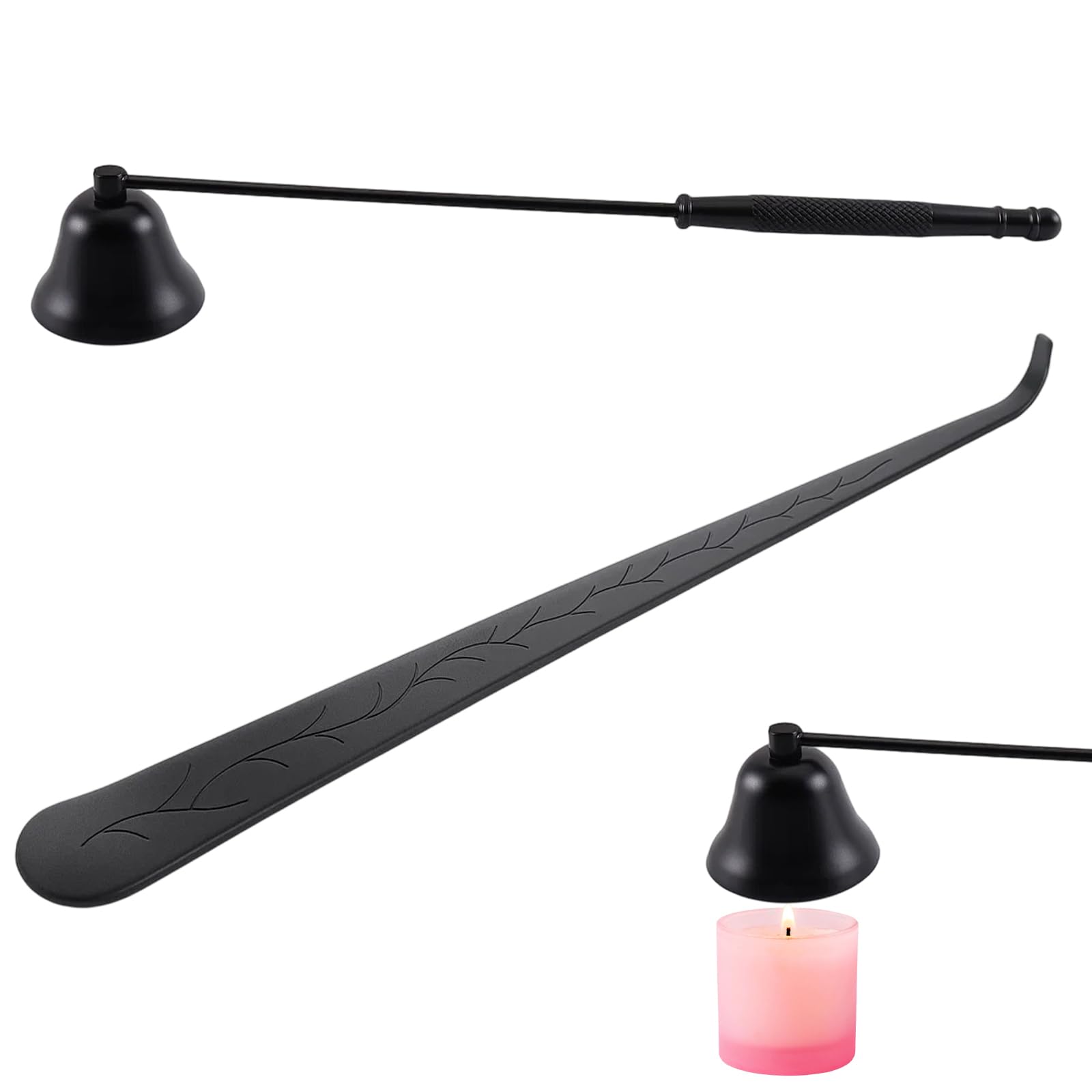 2 Piece Candle Snuffer with Wick Dipper