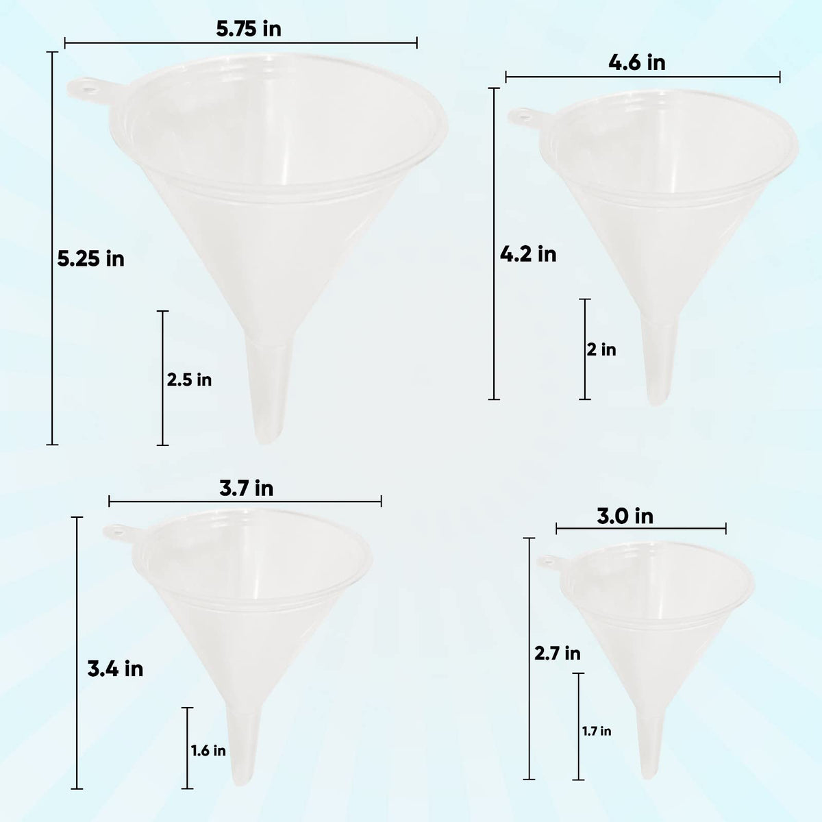 Funnel Set 4 Sizes