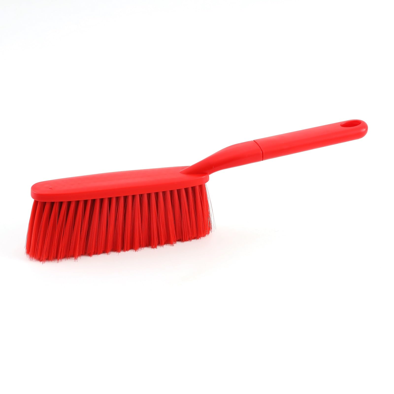 15" Red Soft Brist. Hand Broom Brush Bed Sofa Counter Hair Clear