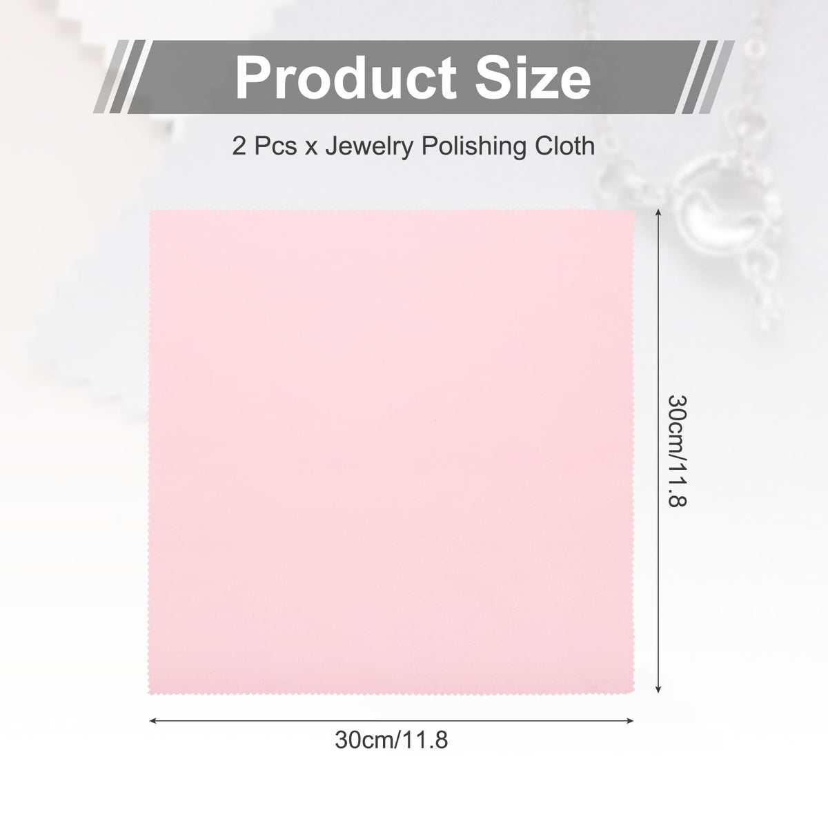 Jewelry Polishing Cloth 11.8x11.8 Inch Silver Polish Cleaning Cloths Jewelry Cleaner for Gold