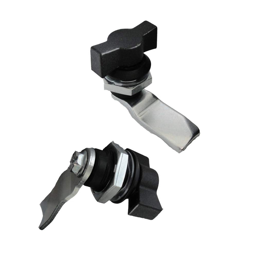 4pcs Thumb Operated Offset Cam Lock Thumb Cam Lock for Machine Cabinet Drawer Black_3