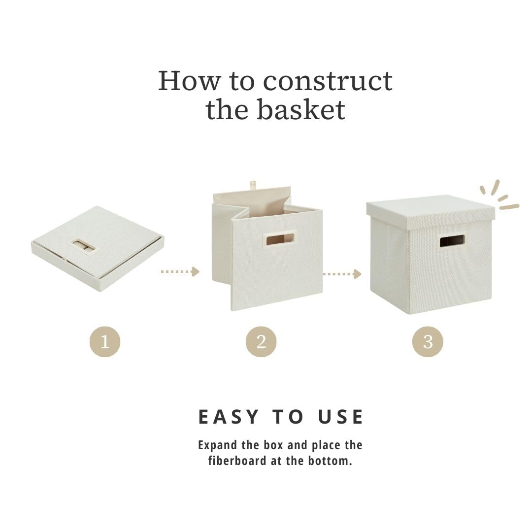 Storage Basket with Lids (3 Count)