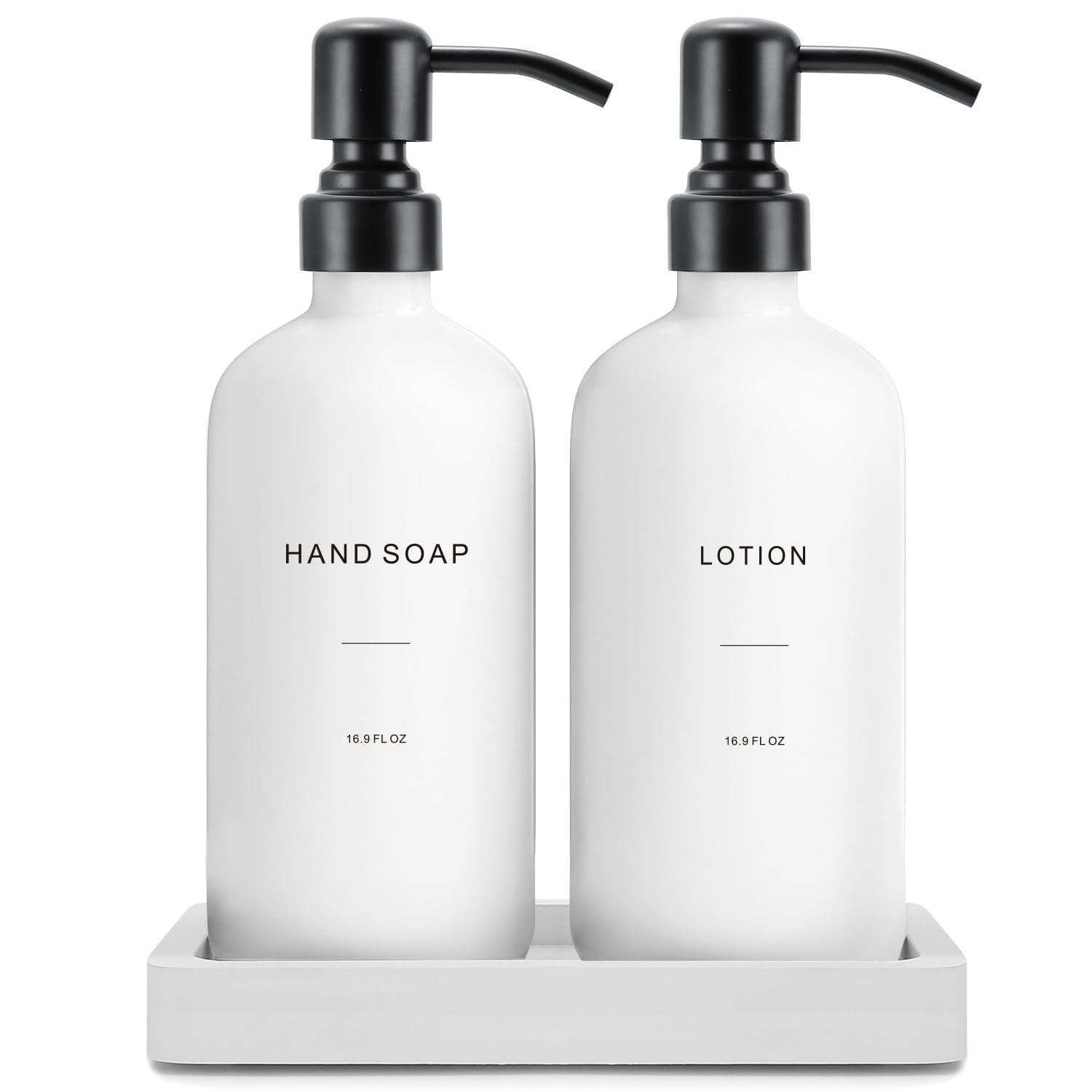 White Soap Dispenser Set (2 Count)