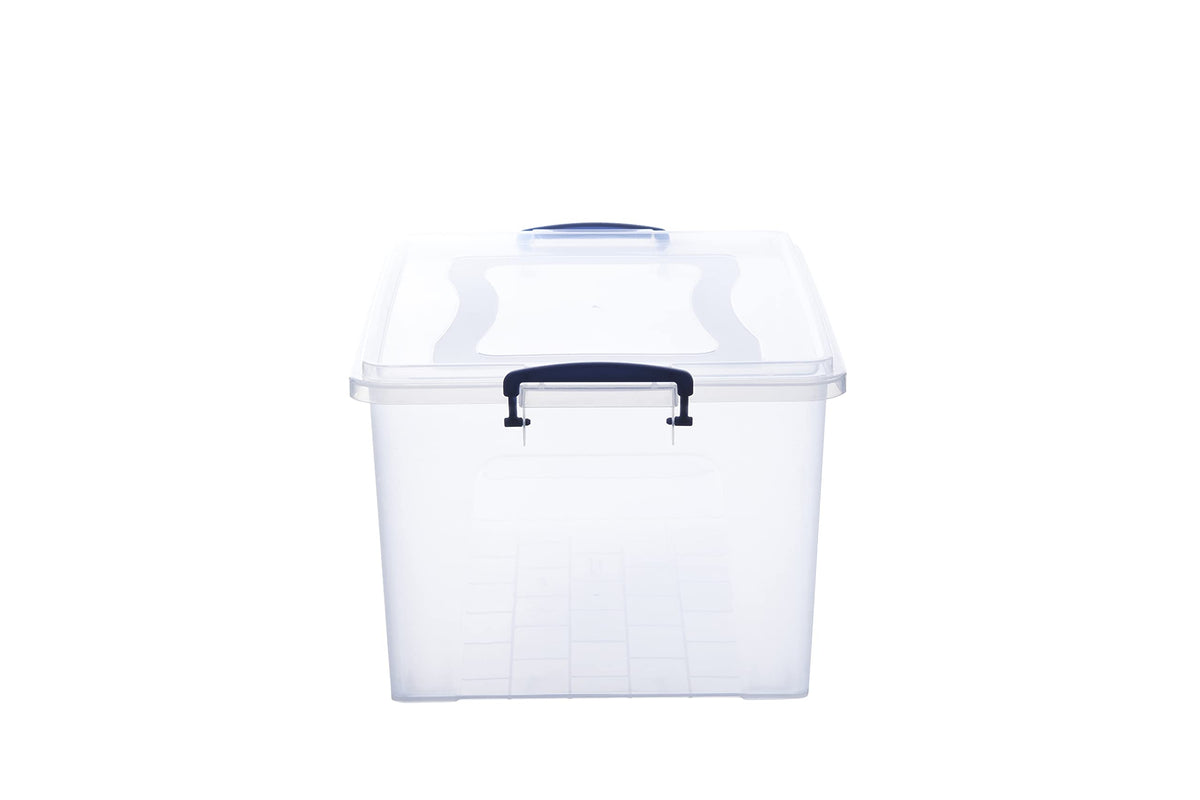 36 Quart Clear Plastic Storage Boxes with Lids (6 Count)
